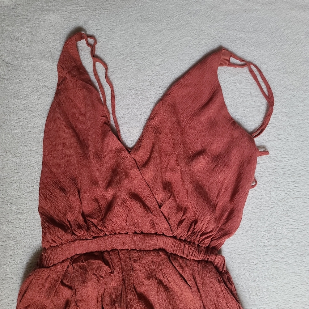 Lulu's Terracotta Maxi Dress size M